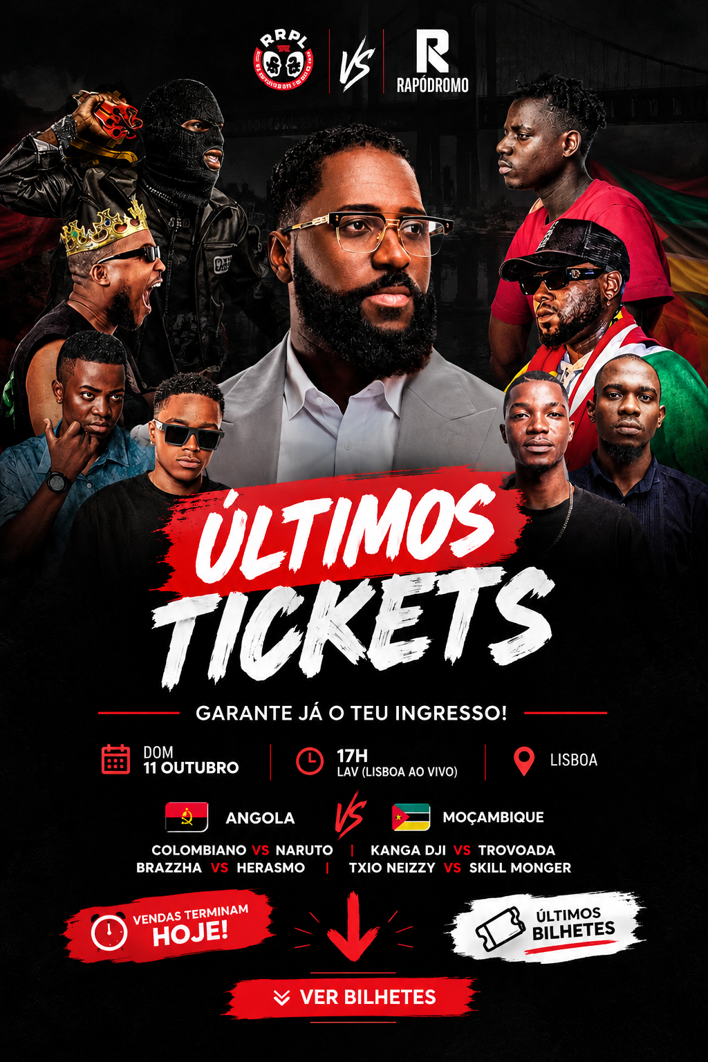 Angola vs Moçambique ao vivo no LAV — Lisboa Ao Vivo, 11 de outubro às 17h